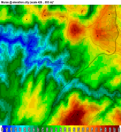 Muras elevation map