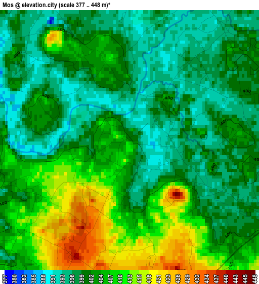 Mos elevation map