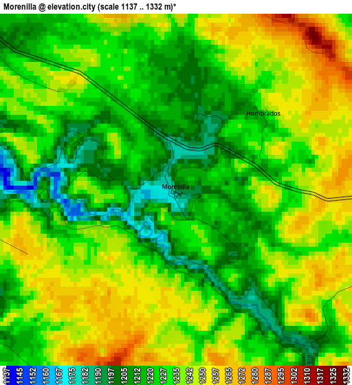 Morenilla elevation map