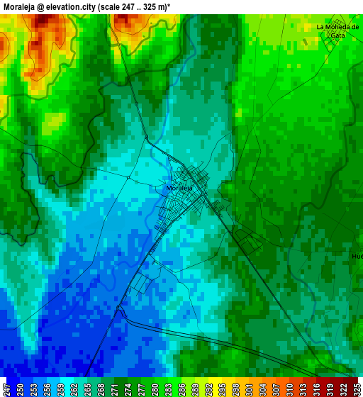 Moraleja elevation map