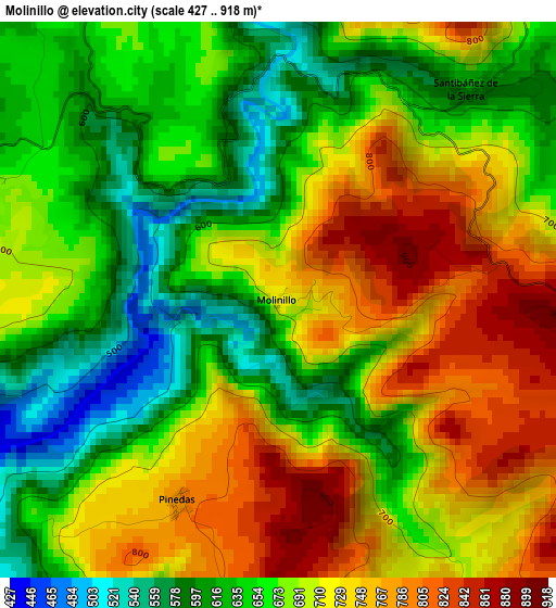 Molinillo elevation map