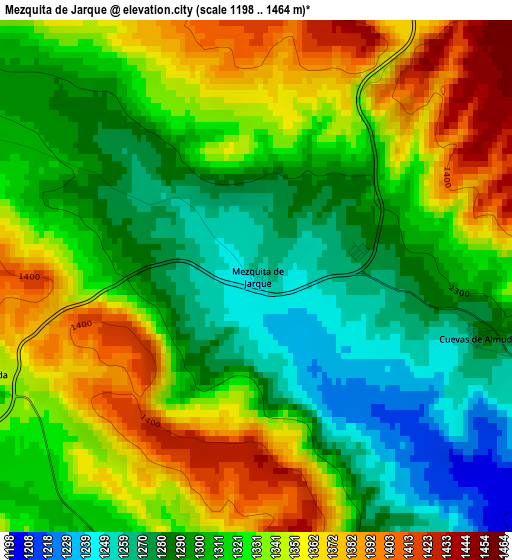 Mezquita de Jarque elevation map