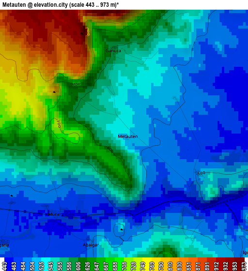 Metauten elevation map