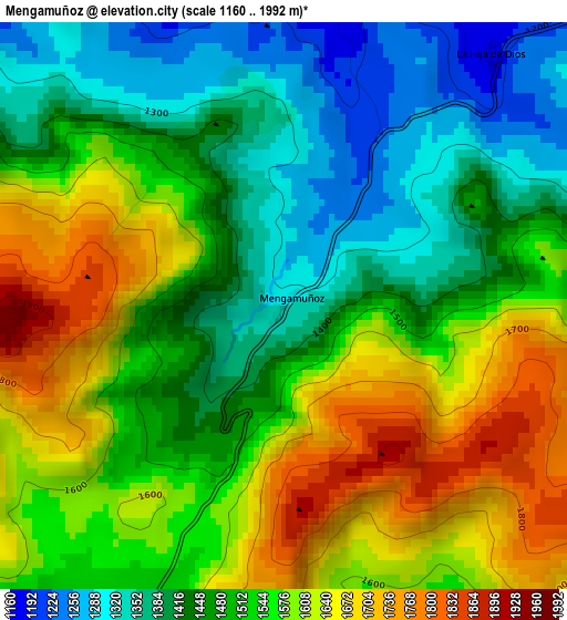 Mengamuñoz elevation map