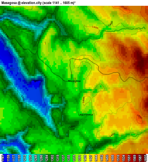 Masegosa elevation map