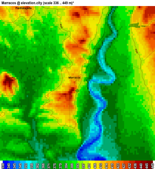Marracos elevation map