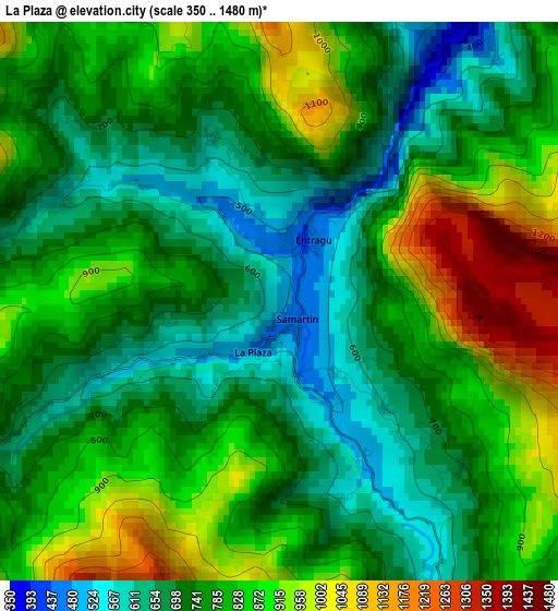 La Plaza elevation map