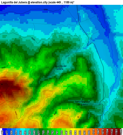 Lagunilla del Jubera elevation map