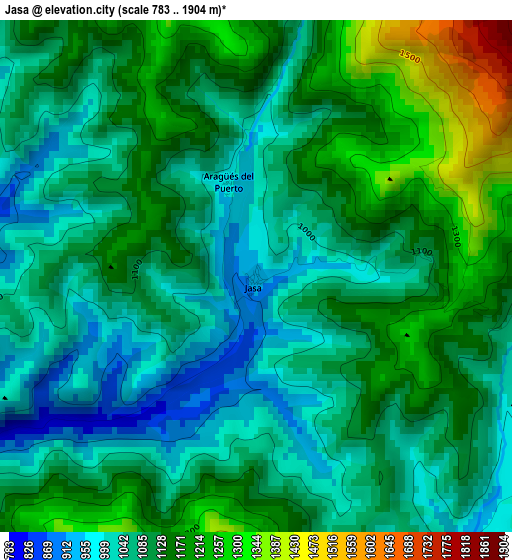 Jasa elevation map