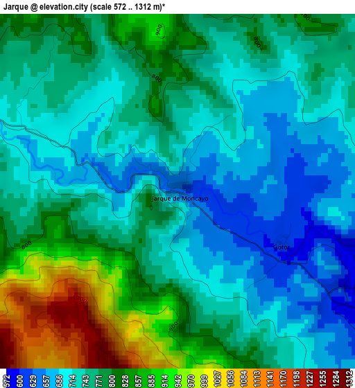 Jarque elevation map