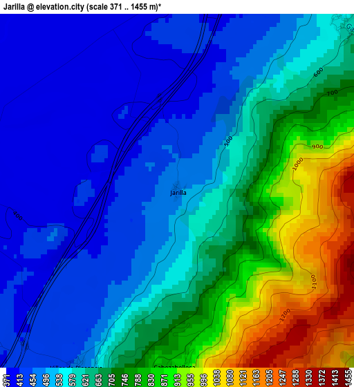 Jarilla elevation map