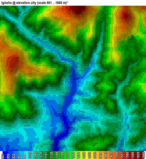 Igüeña elevation map