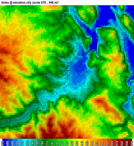 Ibdes elevation map