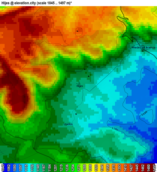 Hijes elevation map