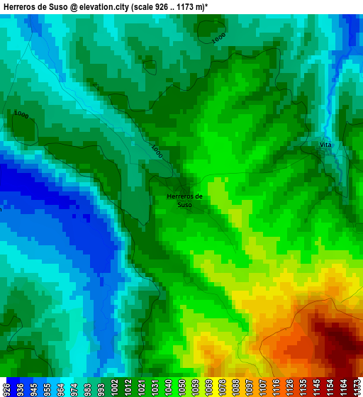 Herreros de Suso elevation map