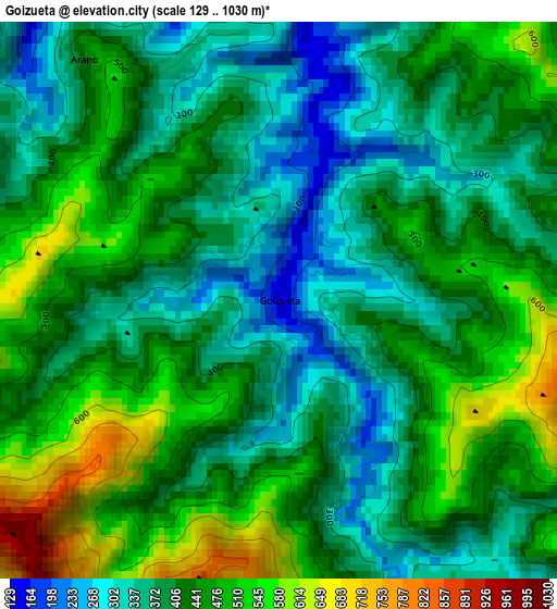 Goizueta elevation map