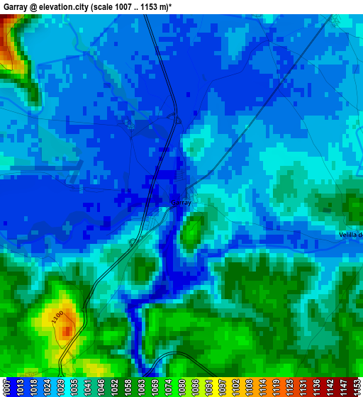 Garray elevation map