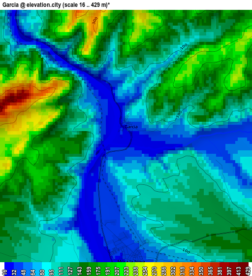 Garcia elevation map