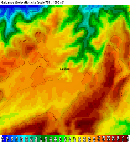 Galbarros elevation map