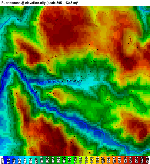 Fuertescusa elevation map