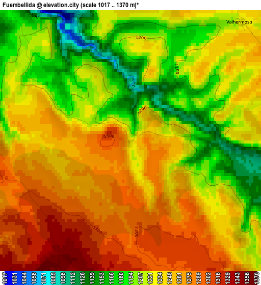 Fuembellida elevation map