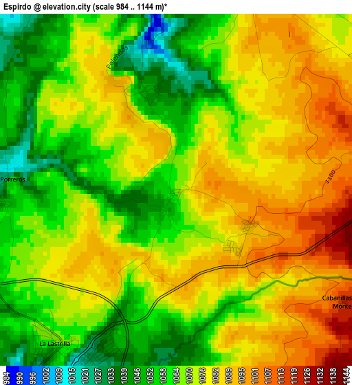 Espirdo elevation map