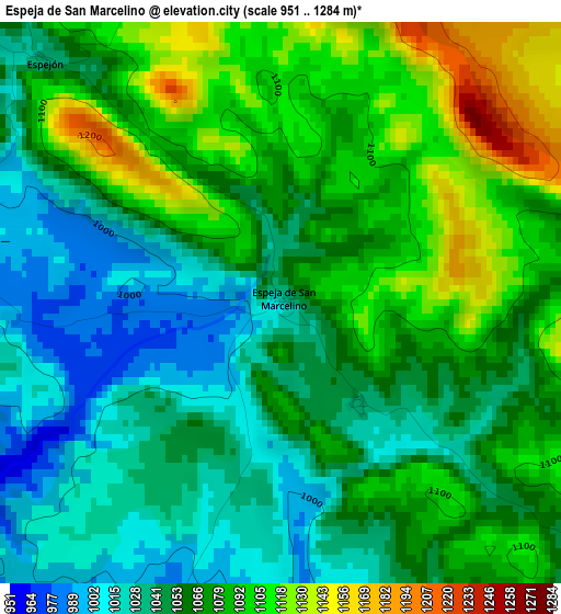 Espeja de San Marcelino elevation map