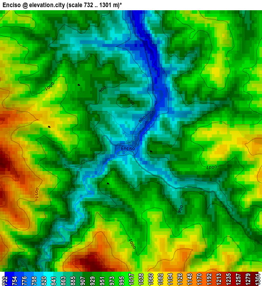 Enciso elevation map