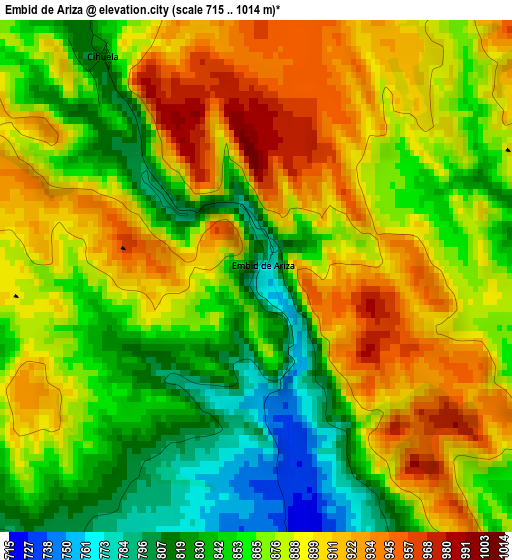 Embid de Ariza elevation map