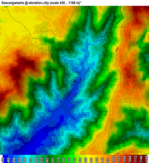 Descargamaría elevation map