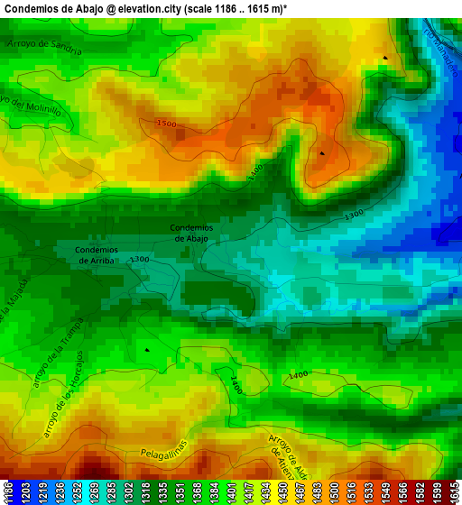 Condemios de Abajo elevation map