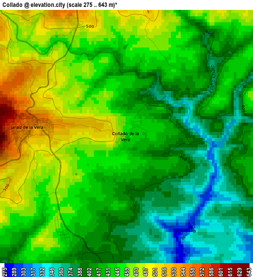 Collado elevation map