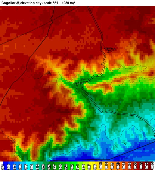 Cogollor elevation map