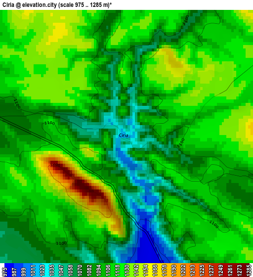 Ciria elevation map