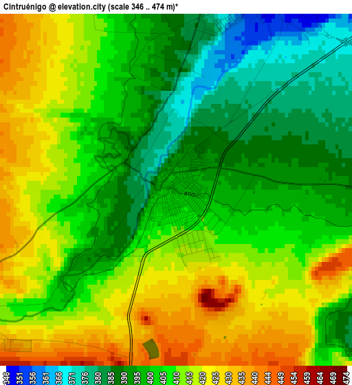 Cintruénigo elevation map