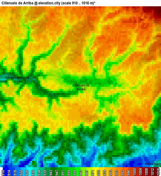 Cilleruelo de Arriba elevation map