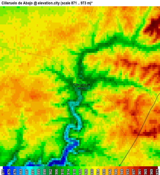 Cilleruelo de Abajo elevation map