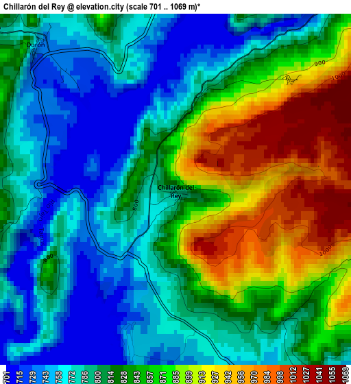 Chillarón del Rey elevation map