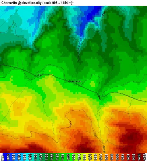 Chamartín elevation map