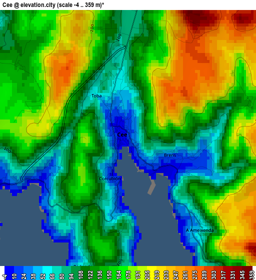 Cee elevation map