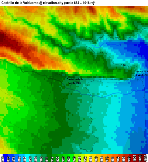 Castrillo de la Valduerna elevation map