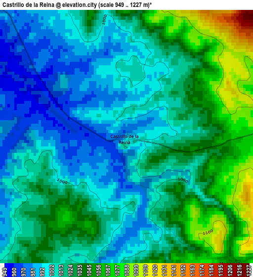 Castrillo de la Reina elevation map