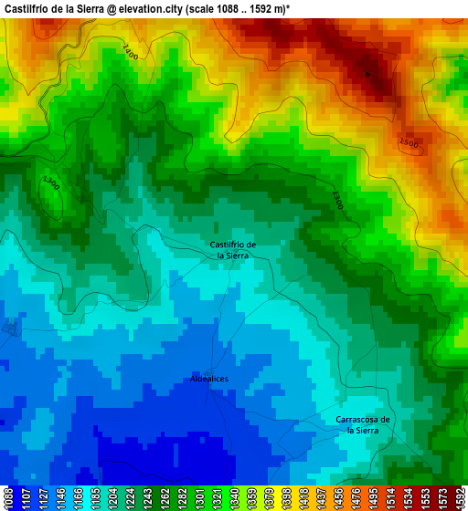 Castilfrío de la Sierra elevation map