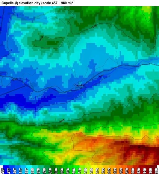 Capella elevation map