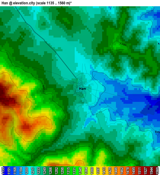 Han elevation map