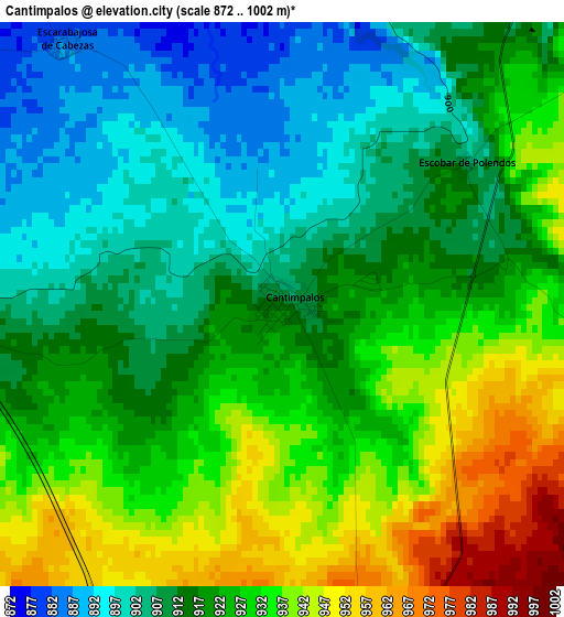 Cantimpalos elevation map