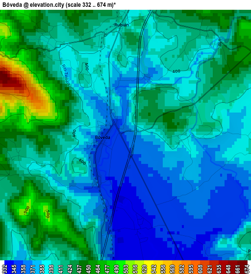 Bóveda elevation map