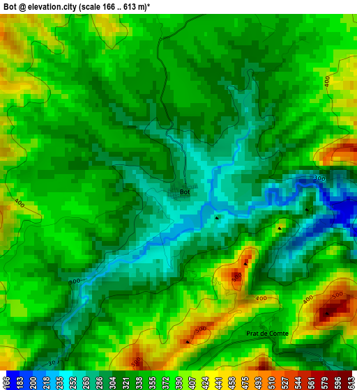 Bot elevation map