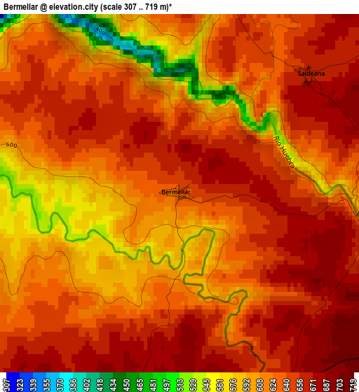 Bermellar elevation map