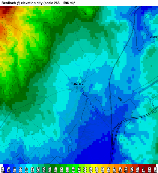 Benlloch elevation map